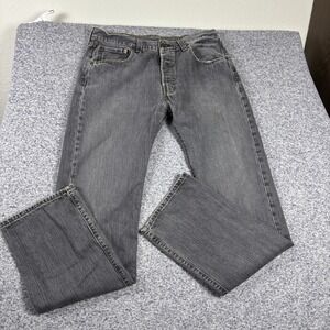 Levi's 501 Jeans Men's 33 Gray  Button Fly Straight Leg vintage